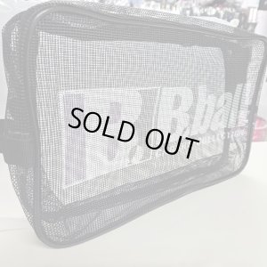 画像1: B.ballオリジナル メッシュシューズケース 黒/パープル