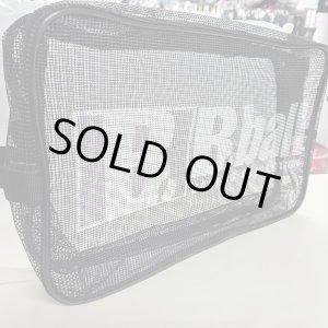 画像: B.ballオリジナル メッシュシューズケース 黒/パープル