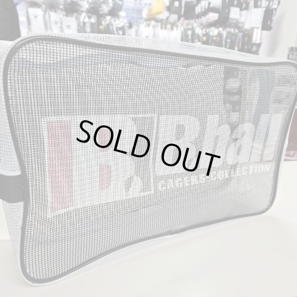 画像1: B.ballオリジナル メッシュシューズケース 黒/白/ピンク